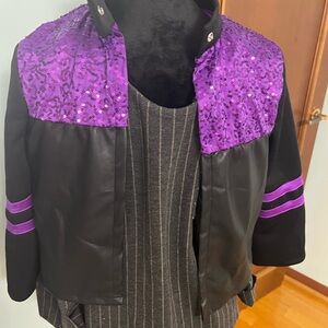 Purple and Black Women's Jacket